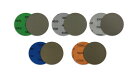 WBway 75mm サンドペーパー マジック式 【番手表示あり】 耐水ペーパー 丸形 3インチ 研磨 ディスク 超 鏡面仕上げ 25枚セット (#3000,#...