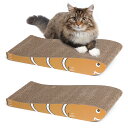 ComSaf 猫 爪研ぎ ダンボール 2枚セット猫 つめとぎ 詰め替え爪とぎ 猫スクラッチャー キャットソファ リサイクル 高密度 耐久 両面使える 家具傷防止...