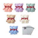 Tumao チギフト タオルベア ハンカチベア ハンカチ かわいい くま タオル プレゼント クリスマス 退職 退院 結婚式 誕生日 お返し お礼 景品 ホワイ...