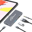 USB C ハブ 5-in-1 Type C ハブ iPad Mac ハブ【4K HDMI/ 60W PD急速充電/USB-C2.0+USB3.0ポート/ 3.5mmオーディオジャック】タイプc ハブ スリム設計 保護カバー付き USB-C/Thunderbolt 3/4ポートドッキングステーション 直挿し iPad/Macbook A/Surface SeriesなどUSB(2)
