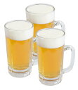 【送料無料】アデリア(ADERIA) ビールジョッキ クリア 500ml 3個セット 日本製 ビールグラス 男性 ビア おしゃれ パイント クラフト ピルスナー 居酒屋 飲食店 スタンダード プロユース シンプル 業務用 315