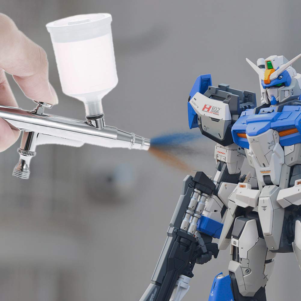 【送料無料】Ausuc エアブラシ ダブルアクション 口径0.3mm 6cc 20cc 40cc 3種類カップ 重力式エアーブラシセット プラモ プラモデル塗装 ホビー用塗装用具