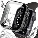 Miimall対応Apple Watch 6/SE/4/5 新型防水ケース 直角タイプ 防水 くもり止め アップルウォッチ6 44mm 一体型新型ケース防塵 防曇 フイルム スポーツ 傷防止 防衝撃 全面保護ケース Apple Watch SE カバー(44mm|ブラック)