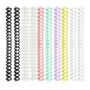 【送料無料】Renjzle A4/30穴製本リング ファイルA4/A5/B5製本用とじ具 資料保存 ファイル整理 手帳アルバム 学習カード単語帳 (7色10個セ...