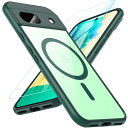 Google Pixel 8a ケース 【ガラスフィルム付き・MagSafe対応】 BESINPO Pixel 8a ケース 黄ばみなし ストラップホール付き ...