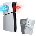 Mcbazel 新型 PS5 Slim交換用フェイスプレート 冷却口付き 放熱対策 傷防止 保護ケースカバーPS5 Slimディスク版のみ対応 PS5 Pro非対応-シルバー
