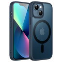 JEDirect iPhone 13 mini 5.4インチ用 マグネット ケース MagSafeに対応 半透明のマット背面 薄型 耐衝撃 カバー (ストームブ...