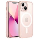 JEDirect iPhone 13 mini 5.4インチ用 マグネット ケース MagSafeに対応 半透明のマット背面 薄型 耐衝撃 カバー (チョークピ...