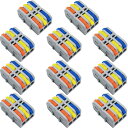 【送料無料】CESFONJER 電線接続コネクタ,11個 SPL-3Mミニワンタッチコネクター, コンパクトスプライスコネクタ, 自由な組み合わせのクイック接続端子ケーブル コネクタ