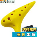 【送料無料】Aestivate Plastic Ocarina オカリナ 楽器 12穴 アルトC調 プラスチック AC Ocarina 吹奏管 樹脂(イエロー)