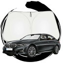 ruiya 新型 BMWに適用 g20 セダン 専用 サンシェード フロントガラス用 パラソル 車用サンシェード UVカット 日よけ 車中泊 折り畳み式 カスタ...
