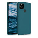 【送料無料】kwmobile スマホケース Google Pixel 4a 5G対応 ケース - 耐衝撃 滑り止め ソフト TPU シリコン - 翡翠色マット