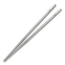 TITECOUGO 超軽量チタン箸アウトドア箸キャンピング箸 23cm Titanium Chopsticks スクエア キャンプ BBQ 角箸 菜箸 角型 滑り止め 携帯箸 サンドブラスト 中空構造 食洗機対応 ペア Camping 1膳 箸袋付き