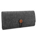 ProCase Switch ケース ニンテンドースイッチ保護カバー スイッチ ゲーム機 収納バッグ 収納ポーチ ゲームカード ケース フェルト 防塵、対応機種:Nintendo Switch 2017、Switch 有機ELモデル 2021-ブラック