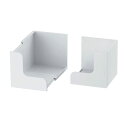 【送料無料】Belca マグネット 伸縮ボックスホルダー (1個あたり)幅7cm×奥行7.3~12.3cm×高さ7cm ホワイト 錆びない キッチン収納 サニタリー収納 玄関収納 壁面収納 日本製 MG-BHW