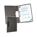 Costowns 二つ折り ダブルクリップファイル 横型 縦型クリップ バインダー クリップボード A4 120枚A4資料用紙が収納可 360°折り畳み可能 p...