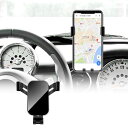 KUNGKIC ミニ R50 R52 R53 専用 スマホ車載ホルダー 車 携帯スタンド エアコン吹き出し口用 重力式自動開閉 内装パーツ 車用品 アクセサリー 3.5-5.5インチの携帯電話用 360度回転 ブラック