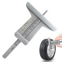 【送料無料】PAVIKE タイヤ溝測定ゲージ タイヤ 溝 測り デプスゲージ 0-50mm ステンレス製 タイヤ溝測定用 コンパクト デプス測定ゲージ ミニデップスゲージ タイヤ磨耗計 溝ゲージ タイヤデプスゲージ 溝測定メーター バイク/車に適用
