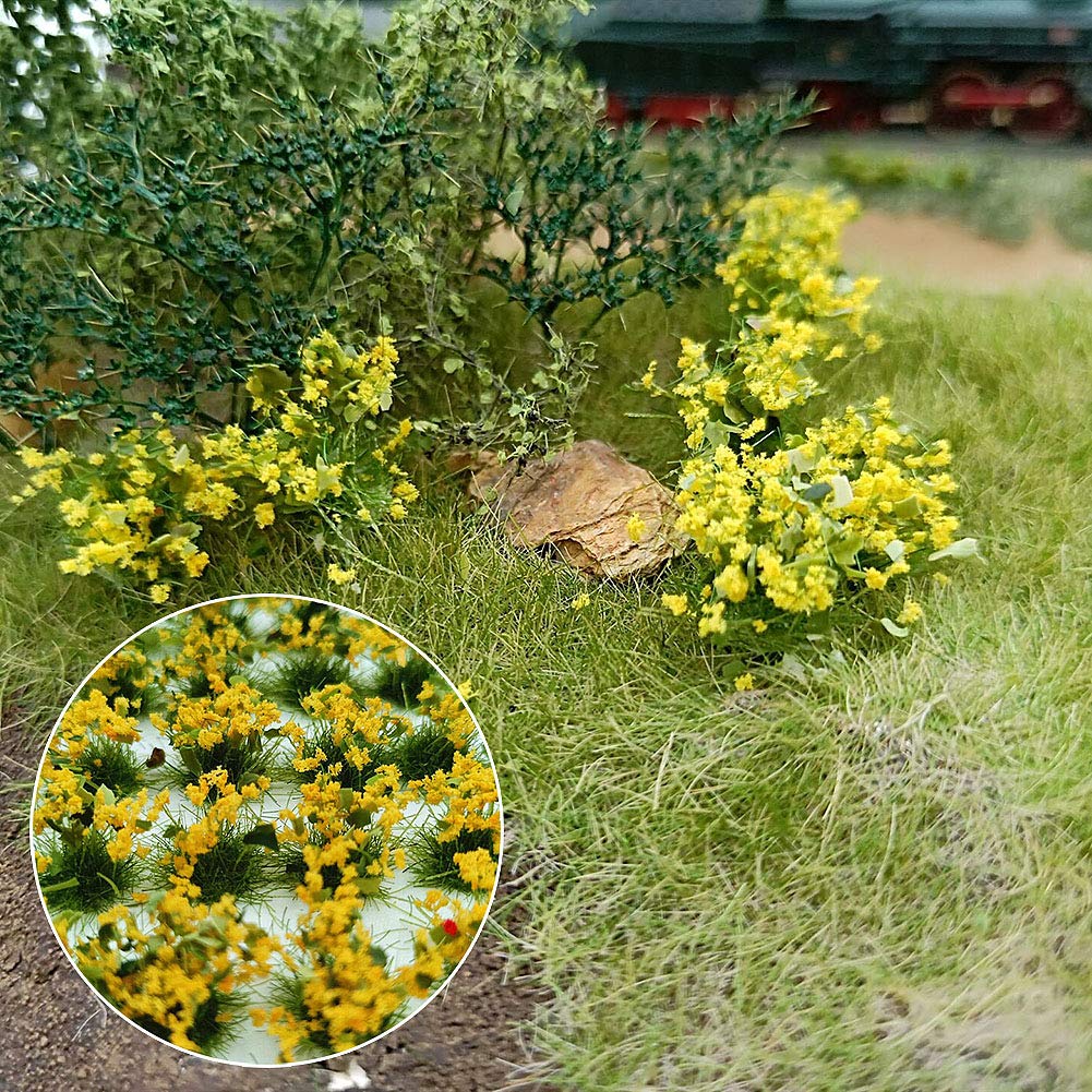 【送料無料】草むら(緑・花つき・ピンク・) ジオラマ用素材 情景コレクション グラス模型 建物モデル 装飾 風景 箱庭 鉄道模型 ジオラマ PJ05PI-1JP