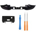 Xbox Oneスリムコントローラー用 LB RB トリガーボタン 交換用ブラックバンパートリガ Xbox One Slimコントローラー修理部品 Xbox One Slim 交換用 コントローラーパーツ 2点セット ブラック
