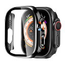 【2枚】BELIYO Apple Watch ケース 49mm 対応 アップルウォッチ カバー 一体型 光沢式 Apple Watch カバー 全面保護 二重構造 アップルウォッチ ケース PC素材 日本旭硝子材 キズ防止 軽量 強化ガラス Apple Watch Ultra2/Ultra アップルウォッチウルトラ2/ウルトラ 対応