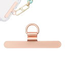 KASELIN スマホ ストラップホルダー 極薄0.2mm / 金属製/浮きなし曲がれ設計 全機種対応 傷防止仕上げ 丈夫10kgまでの荷重量 充電影響なし 落...
