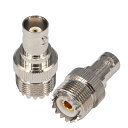 【送料無料】BOOBRIE 同軸コネクタ M型 UHFメス⇔BNCメス変換 UHFコネクタ SO239 同軸コネクタ MJコネクタラジオSDR アマチュア無線アンテナ スキャナー 同軸ケーブル変換用 2個