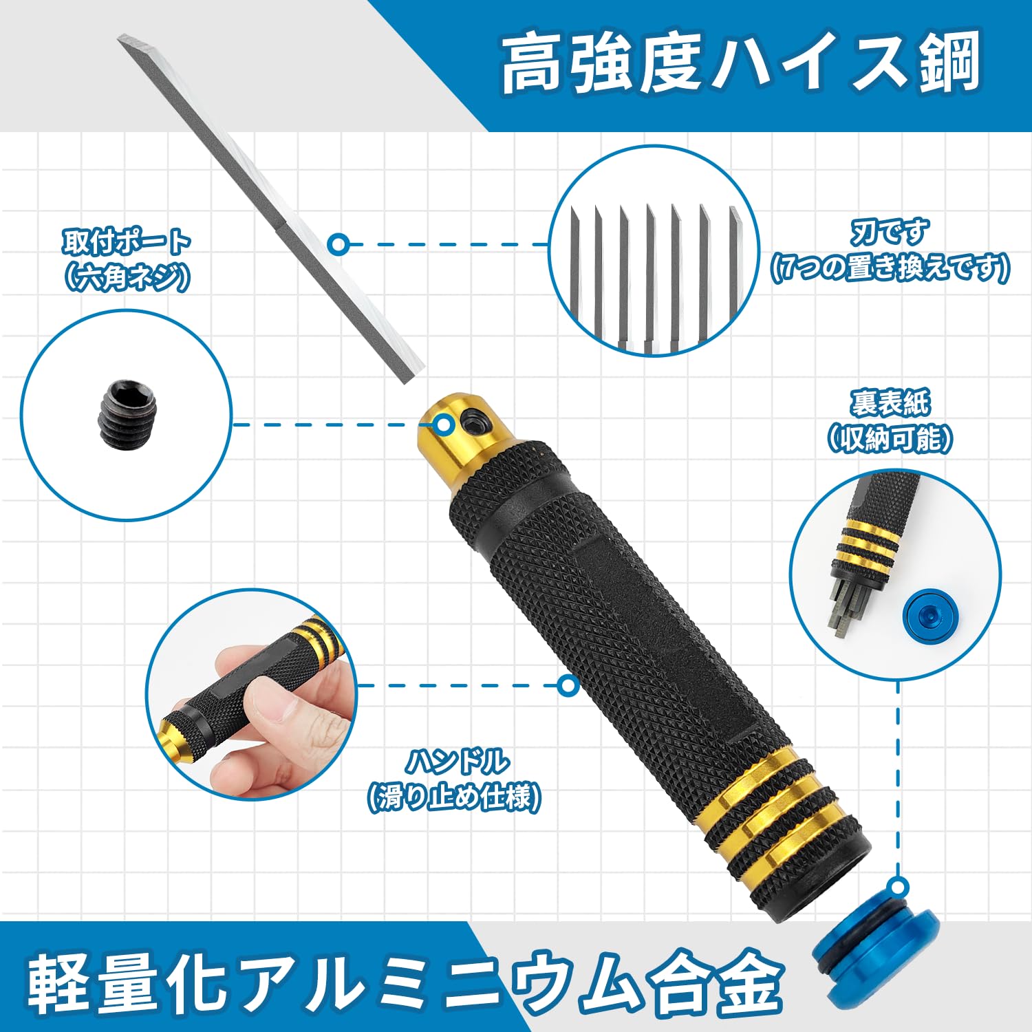 【送料無料】スジボリ タガネ 7本セット ガンプラ ミニ四駆 フィギュア プラモデル モールド パネルライン スジ彫り 筋彫り 模型 ラインチゼル スクライパー 工具 0.1mm 0.2mm 0.4mm 0.6mm 0.8mm 1.0mm 2.0mm