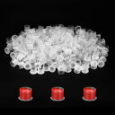 ATOMUS 300pcs タトゥーインクキャップ ベース付きインクカップ使い捨て顔料インクカップ 永久的な眉毛入れ墨ピグメントコンテナ(大)