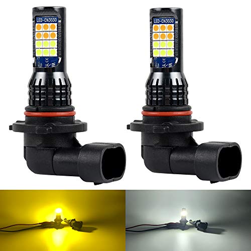 【送料無料】MAZERO LEDフォグランプ H8 H11 H16 HB4 HB3 9006 9005 LED 黄色 白 2色切り替え フォグ バルブ イエロー 3000K ホワイト 6000K 2色 フォグ球 LEDバルブ ファンレス 一体型 12V 車用 LEDライト 2個入