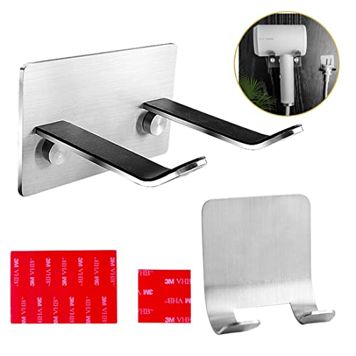 【送料無料】SYWXJ ヘアドライヤーホルダー、壁掛け式ヘアドライヤー スタンド、バスルーム／ベッドル..