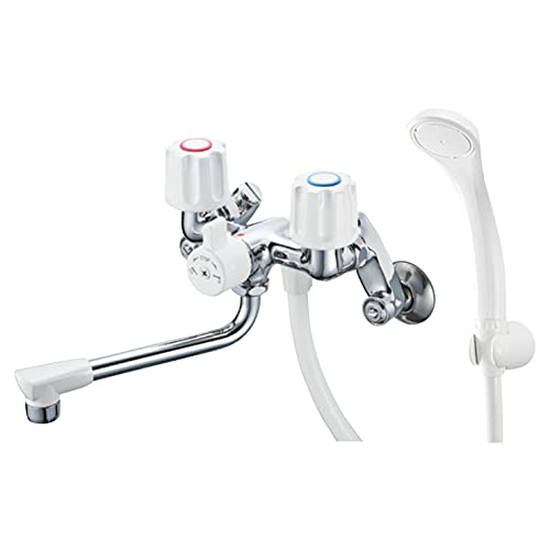 【送料無料】SANEI(サンエイ) ツーバルブシャワー混合栓 ホース長さ160cm 切替部で一時止水 寒冷地用 SK1104DK-W-13
