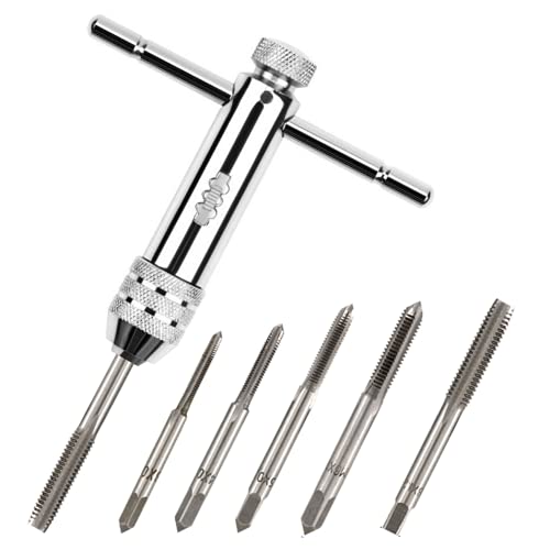 【送料無料】XSAJU タップハンドル ラチェット T型ハンドル タップドリル M3 M4 M5 M6 M8 穴あけ ネジタップ