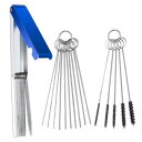 【送料無料】XSAJU キャブレター クリーナー キャブクリーナー ツールセット ブラシ5本 ワイヤーブラシ10本 クリーニング針5本 オートバイATV適用