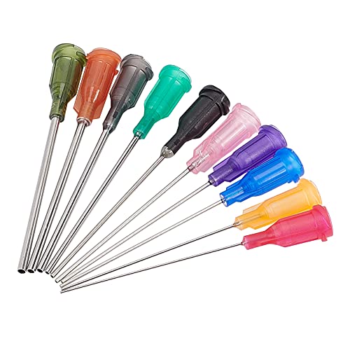 【送料無料】BENECREAT 80本 接着剤用ニードル 混合色 混合サイズ 替針 ディスペンサーニードル シリン..