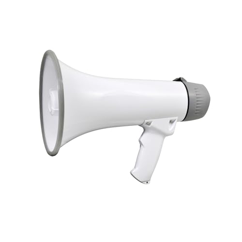 【送料無料】エルパ (ELPA) マイク付 ハンドメガホン 防災 災害 備蓄 AHM-002 ホワイト