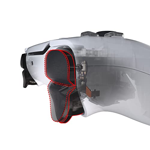 【送料無料】eXtremeRate ps5コントローラーショルダーボタンに対応用のクリックヘアトリガーキット、ps5コントローラーCFI-ZCT1（BDM-010&BDM-020）に対応用のカスタムフラッシュショットトリガーストップフレックスケーブル‐コントローラーは含まれていません（ps5BD