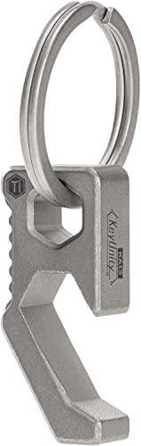 【送料無料】KeyUnity KA13 チタン栓抜きキーホルダー 軽量 チタン合金製 王冠栓を開ける ビール用の栓..