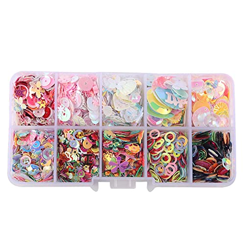 【送料無料】Hitasi スパンコール カラフルスパンコール DIY ミックス アクセサリー パーツ 衣装 手作..