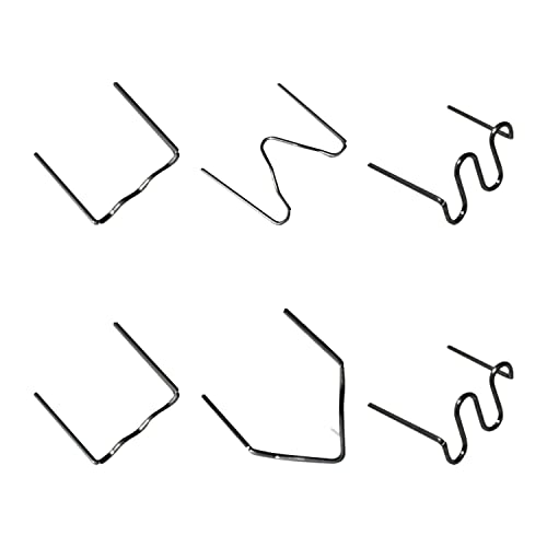 【送料無料】ZKTOOL 6種類 600個 ユニバーサル電熱ピン 溶着ピン 溶接ステープル 溶接機用修理ツールセット プラリペアキット プラスチックリペアキット バンパー修理工具 ヒートリペアキット 補強 0.6mm/0.8mm