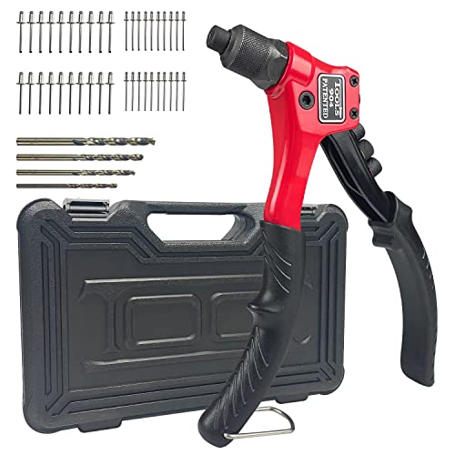 【送料無料】Sutekus ハンドリベッター セット ブラインドリ リベット200本付 4サイズ インサート ツー..