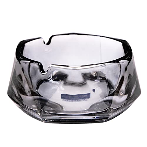 【送料無料】TOSSOW 灰皿 ガラス 四角形 卓上 クリスタル 洗いやすい 煙草 室内 屋外 兼用 ...