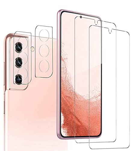 【送料無料】【2+2 セット指紋認証対応】Galaxy S22 5G ガラスフィルム + ギャラクシー S22 レンズ 保..