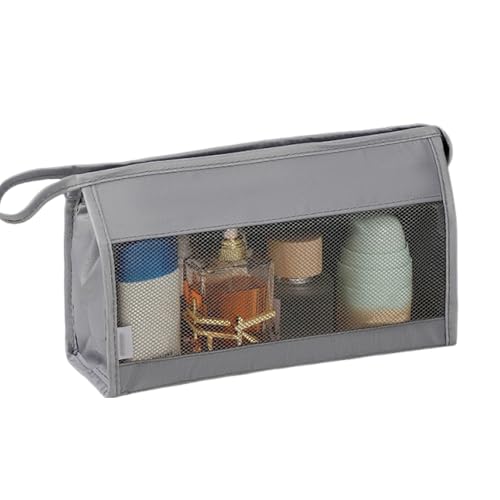 【送料無料】ISHR トラベルポーチ メッシュポーチ 収納ポーチ 小物入れ 洗面用具 折りたたみ 立てたま..