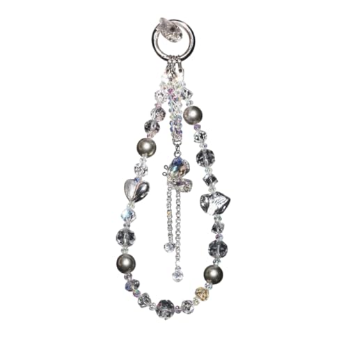 【送料無料】[CSILOVEE] スマホストラップ パールチェーン 腕掛けラインストーン ビーズパール 手首 レ..