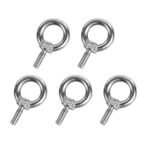 【送料無料】POTRRCIUSUER アイボルト 304ステンレス ネジ 固定 補強 吊り下げ 転倒防止 DIY テント フ..