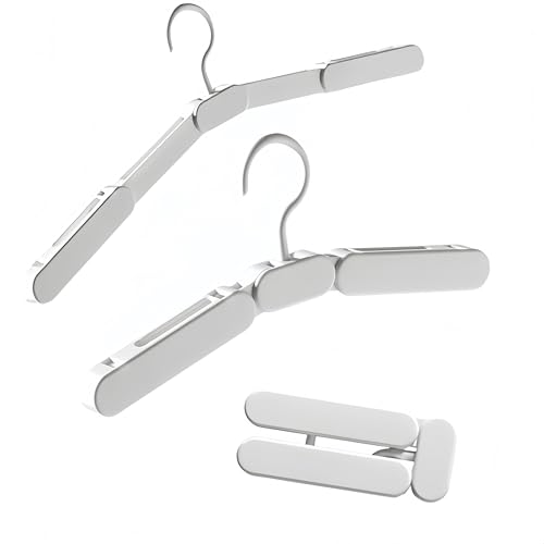 【送料無料】JYF.QUANYI 2025年 超コンパクト折りたたみ旅行ハンガー 手掌サイズ 洗濯ばさみ付き 伸縮可能 スマホより小さい トラベル用品 洗濯物干し 旅行用 ピンチハンガー 海外旅行 入院 便利グッズ