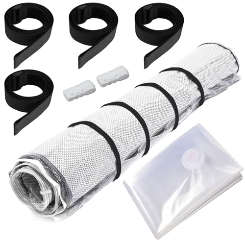 【送料無料】AOBOPLE マットレス 圧縮袋 布団圧縮袋 そして4本のバインディングスト ふとん 特大 丈夫 ..