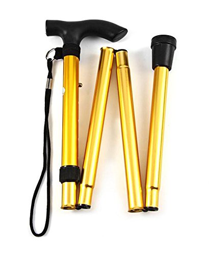 【送料無料】【ASPALAND】 超 軽量 折りたたみ式 杖 ステッキ 5段階 長さ 調整 ロング  ...