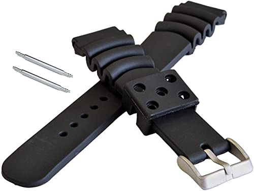 【送料無料】[tocotabi] 20mm 腕時計ベルト 極厚 ウレタン ラバー しなやか ゴム 時計 バンド ロング ..